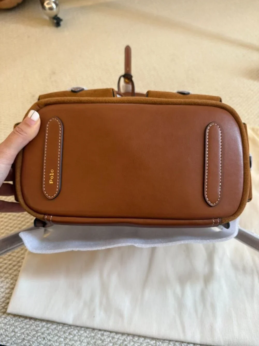 Polo Ralph Lauren Suede Bellport Backpack In Brown | ModeSens - Picture 4 of 10